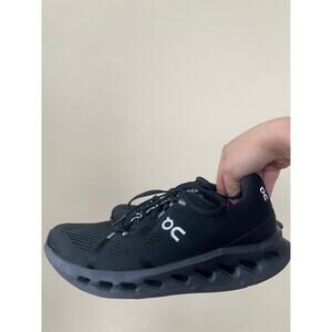 On Cloudsurfer Black Womens 10 / EU 42 Running Shoes Athletic Trainer Sneakers *